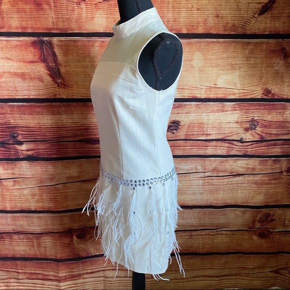 Couture by Twelve Sleeveless Feather Dress - Picture 2 of 8